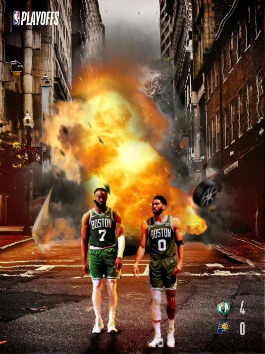 凯尔特人横扫步行者4-0晋级美职篮总决赛，布朗